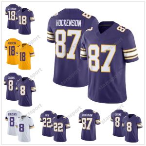 18 Justin Jefferson Jersey 3 Addison TJ Hockenson Kirk Cousins Harrison Smith Adrian Peterson Randy Moss CJ Ham Mekhi Blackmon Jay Ward KJ O