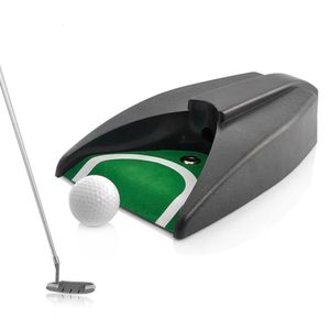 1 st automatiskt träningsverktygsgolf Putta Cup Plastic Practice Putter Set Ball Retur Device Machine Inomhus utomhus droppe 240116