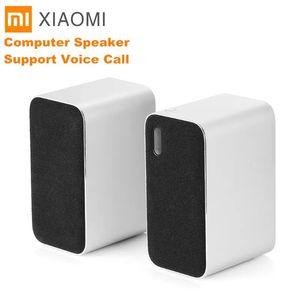 Alto-falantes originais Xiaomi Bluetooth Alto-falante de computador portátil Double Bass Stereo Wireless Speaker Bluetooth4.2 Suporte Chamada de Voz