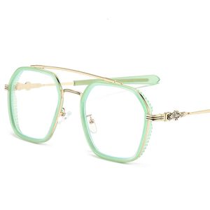 2024 Luxury Designer CH Sunglasses for Women Chromes Glasses Frames Mens New Fashion TR90フラット眼鏡ハート眼鏡フレームレディースユニセックスアイウェア6QMV