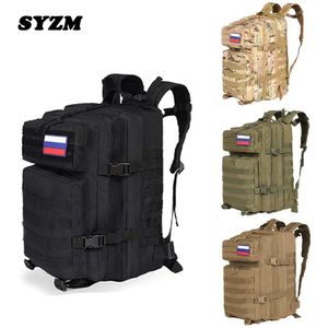 Syzm 50l ou 30l militar tático mochila saco do exército caça molle mochila para homens caminhadas ao ar livre sacos de pesca 240116