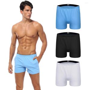 Cuecas orlvs boxer algodão roupa interior boxershorts sono homens natação briefs ou boxers bolso shorts confortável hombre homem
