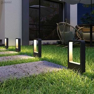 Çim lambalar 30cm Açık Bahçe Çim Bollard lambası Su Geçirmez Villa Bahçe Avlu Stand Stant Kutbu Sonuç Modern Park Sütun Lambası YQ240116