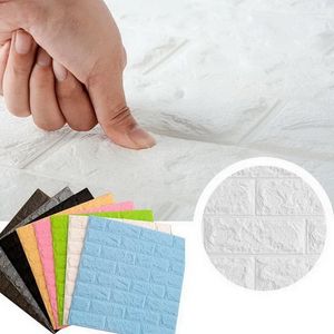 Wall Stickers 1pc 3D Sticker Marble Pattern PVC Waterproof Self-Adhesive Paper 30x30cm Brick Grain Bathroom Decor