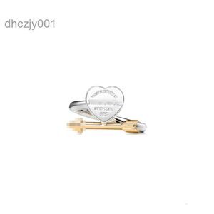 Pierścienie biżuteria 925 Pierścień w kształcie serca w kształcie serca z samej mody męskiej miłości zaawansowana sens 6lsp
