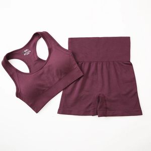 2PCS women's yoga set gym set sexy bra seamless sports shorts sportswear running suit sportswear 240116