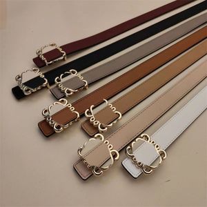 Women Belt Designer Luxury Waistbands 2.5cm Width Casual Trendy Cintura Ceintures Fashion Girdle Brand Leash Leather Belts Lo Girls Girth