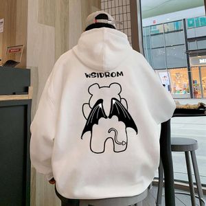 Angel Wings Autumn Couple Hooded Pullover Sweater Coat Large Men's Sweater in Stock Other/its