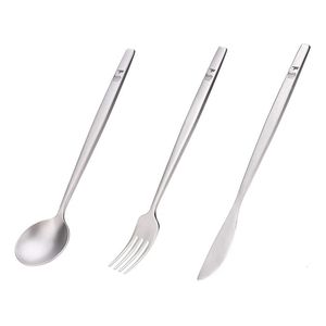 Keith Portable Spoon Fork Knife Steak Western Flatware Kitchen Christmas Party Supplies Conders Travel Cutrow Set 240116