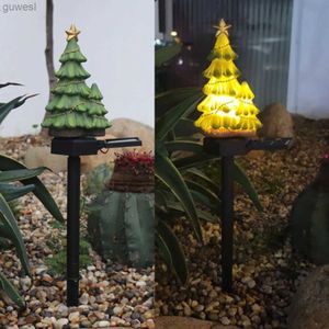 LAWN LAMPS JUL TREE LED Solar Power Lawn Light Waterproof Garden Landscape Lamp Outdoor Lighting Creative Staty Ornament YQ240116
