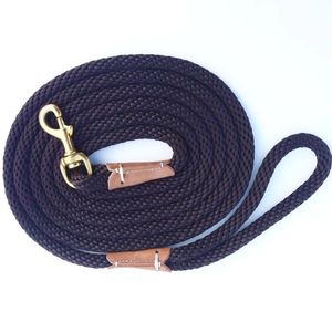 Hundträning koppel rep charta sladd lättvikt liten medium spårning leder 2m 5 m 10 m svart röd färg lång hund koppel 240115