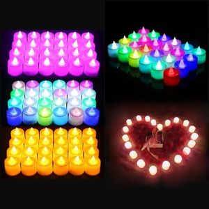 Candele di compleanno Luci Creative Led Light Party Decorativo Love Candle Lamp Decorazione romantica per esterni Consegna a goccia Dhfyk