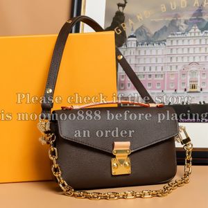 12A All-new Mirror Quality Designer Small Metis East West Bags Canvas Hobo Womens Chain Messenger Pochette Purse S Real Leather Handbags Shoulder Box Bag