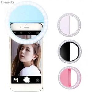 Selfie Lichter Led Selfie Ring Licht Telefon Für iPhone Samsung Huawei Universal Telefon Selfie Licht LED Selfie Lampe Ring Hoder USB ChargeL240116