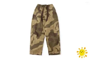 Men's Pants Fasion Camouflage Kapital Kountry Men Women Army Green Drawstring Trousers Hip Hop