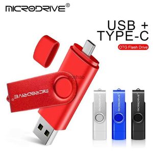 USB Flash Drives Pen Drive 2 i 1 OTG Type C Flash Drive 16 32 GB 64 GB 128 GB USB 2.0 Flash Drive Memory Stick Pendrive för Android -lagringsenheter