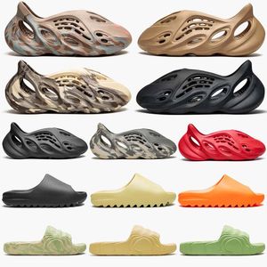 Designer tofflor män kvinnans skum löpare vermillionmineral blå onyx puresandals glida tofflor Ochreben harts