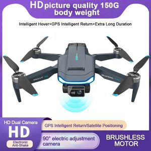 Kohr F194 Mini Drone HD Çift Kamera GPS Drone Fırçasız Motor RC Helikopter Katlanabilir Quadcopter Fly Oyuncak Hediyeleri Vs L900 Pro SE İHAV