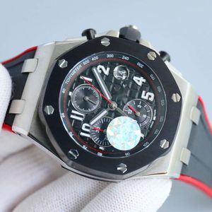 luxury Mens mechanicalaps luxury mens watches ap watch royal oak chronograph offshore menwatch 4CQ2 orologio automatic mechanical supercolen Cal3126 rubber
