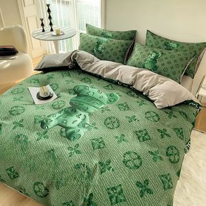 Bedding Light luxury and high sense Silk four-piece set Sheet ice silk bedding Designer bedding sets Contact us to view pictures with LOGO