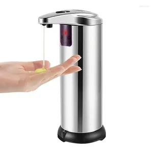 Flüssigseifenspender aus Edelstahl, automatische berührungslose Sensorpumpe, wasserdichte Seifen für Badezimmer