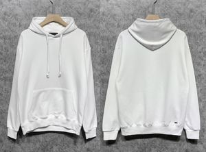 Vit tröja hoodie pullover långärmad mens kvinnor bomullströja hoodies jacka vinter s-xxl