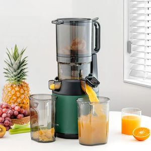 Stor kaliber juicer hushåll lowspeed multifunktionell fruktgrönsaksskruv långsam kommersiell elektrisk 240116