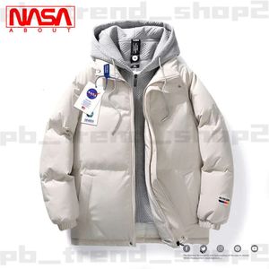 NASA DOWN JABETS NASA 공동 브랜드 코튼 코트 겨울 패션 브랜드 다운 두꺼운 남자 재킷 복어 재킷 esse 재킷 359