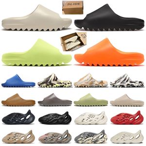 Designer Slide Slipper Men Women Slider Mist Ararat Desert Sand Sandals Foam Runner With Box Onyx Loafers Green Free frakt Kvinna DH GATE ROOM HUSSKOR STOR STORLIG 14