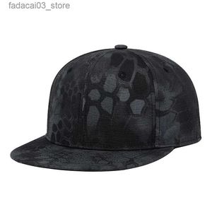 Cappellini da baseball Nuovo berretto hip-hop mimetico di alta qualità moda trendy berretto da baseball da uomo cappello tattico sportivo cappello snapback estivo Q240116