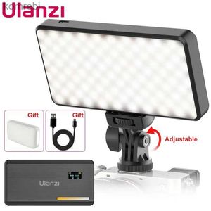 Selfie Lights Ulanzi VL200 2500k-9000k Luce per fotocamera a LED con supporto per telefono treppiede Luce video a LED dimmerabile con testa a sfera 360 con diffusore morbidoL240116