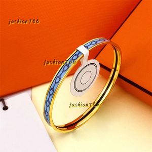 2024 Bracelet Fashion Designer Bracelet Designer For Women Steel Ring Closed Bracelet Blue Chain Pattern Cute Bracelet Girls Jewelry Gold Bracelets Bangle Gift