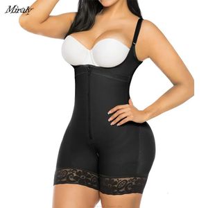 Fajas colombianas shapewear için firma firma karın sıkıştırma doğum sonrası karın kontrol vücut şekillendirici kalıcı bodysuit 240115