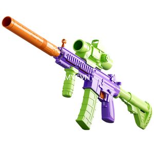 M416 Toy Gun Continuous firing Shell-ejectable Gravity-assembled Carrot Gun Soft Bullet Gun Children and Adult Birthday Gift