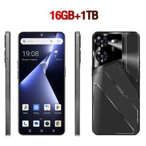 잠금 해제 된 글로벌 스마트 폰 16GB+1T 안드로이드 페이스 ID 전화 HD 72MP+108MP 듀얼 SIM 10 코어 핸드폰