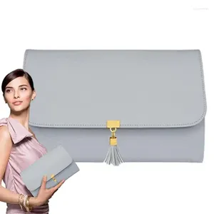 Storage Bags Jewelry Roll Makeup Case Stand Box Wear Resistant Display For Bracelets Necklaces Women