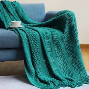 Home Decor Sofa throw Blanket For Bed End Cover Shawl Blankets decoration blanket With Tassel Nap Bedspread 240115