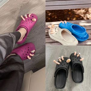 Accesorios de zapatos con agujero para el pulgar Artificial, decoración de tecnología de silicona, personalidad, accesorios divertidos para zapatillas