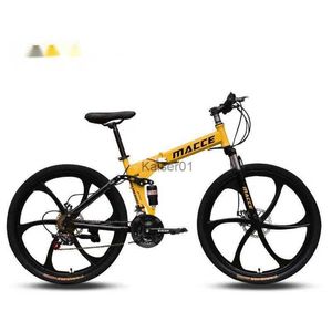 Bikes MACCE Mountain Folding Bicycles Adult Students To Ride 26Inch 30speeds Mountain Bike