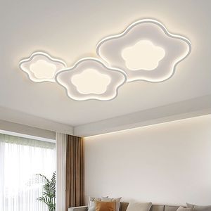 リビングルームLED天井照明モダンミニマリスト2023新しい雰囲気のあるベッドルームダイニングルーム照明器具白い家の装飾ランプ