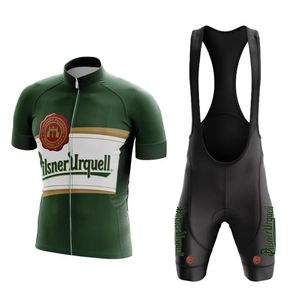 Bira Bisiklet Jersey Set Bisiklet Giyim Jersey Bib Şort Nefes Üretilebilir Jel Pad Erkekler Bisiklet Giyim Maillot Ciclismo Hombre MTB 240116