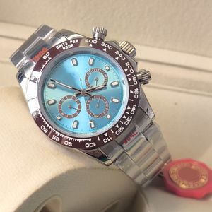 Lemans Mens Watch Daytonas Dhgate 40mm Otomatik 2813 Mekanik Safir Tasarımcı İzle 904L Paslanmaz Çelik Panda Dial Montre de Luxe Saatler Koltwatches U1