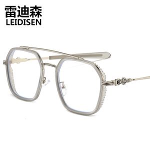 2024 Luxury Designer CH Solglasögon för kvinnor Chromes Glassar Ramar Mens Ny Fashion TR90 Flat Heart Eyeglass Frame Ladies Unisex Högkvalitativ glasögon 2 Kur