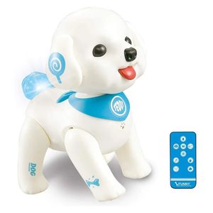 RC Robot Köpek Akıllı Köpek Teddy Programlanabilir Ses Kontrol Şarkı Şarkı Yürüyüş Uzaktan Kumanda Elektronik Evcil Hayvan Oyuncakları Çocuklar İçin 240116