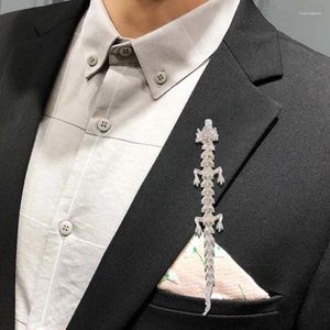 Broschen Chinesischen Stil Vintage Drachen Brosche Retro Gelenke Bewegliche Tier Kragen Pins Für Männer Kleidung Schmuck Zubehör Geschenke