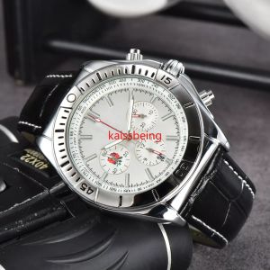 Mens Watches All Dial Work Quartz Watch 1884 Top Luxury Brand Chronograph Clock Steel Belt Herr Fashion Brei Des