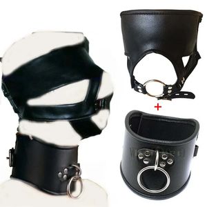 Faux Leather Head Harness Straps Mask Adult Products Oral Fixation Open Mouth Gag BDSM Bondage Roleplay Sex Toys for Women Men 240115