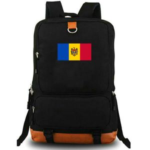 Moldavien ryggsäck MDA Country Flag Daypack Kishinev School Bag National Banner Print Rucksack Leisure Schoolbag Laptop Day Pack