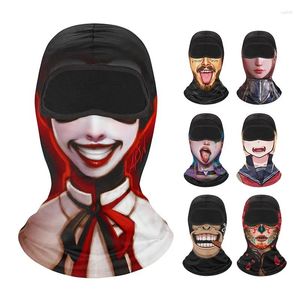 Bandanas Dry Quick Balaclava Novely Men's Full Face Shield Cover Elastic Cycling Hood Cap Women Ski Mask Windproof Neck Warmer Headbon