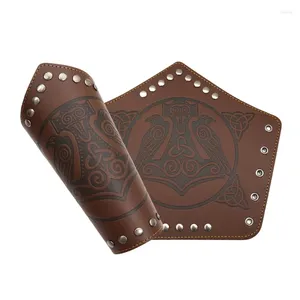 Diz Pedler Ortaçağ Erkekler Cosplay Bilek Bracers Vintage Pirate Knight Gauntlet ayar